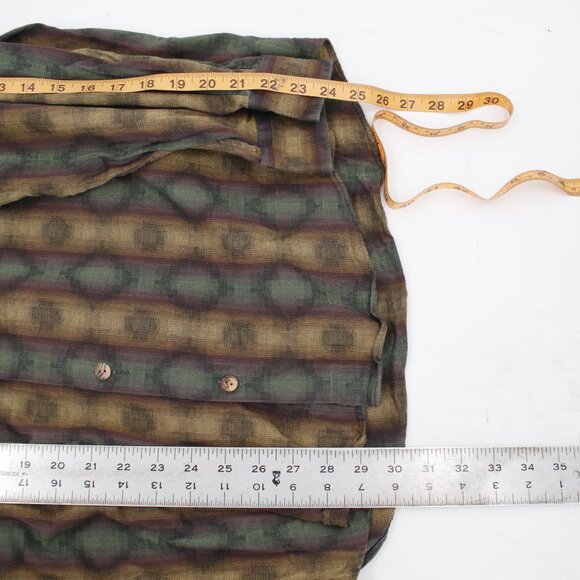 VTG Jhane barnes shirt Mens medium long sleeve woven fabric geometric pattern - Picture 5 of 10